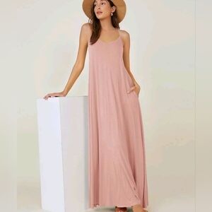 SHEIN Blush Maxi Dress